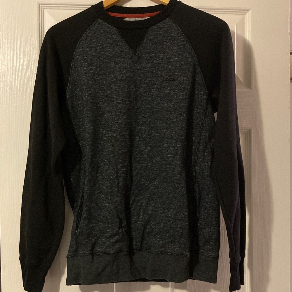 Billabong Men's Charcoal and Black Crewneck Sweater